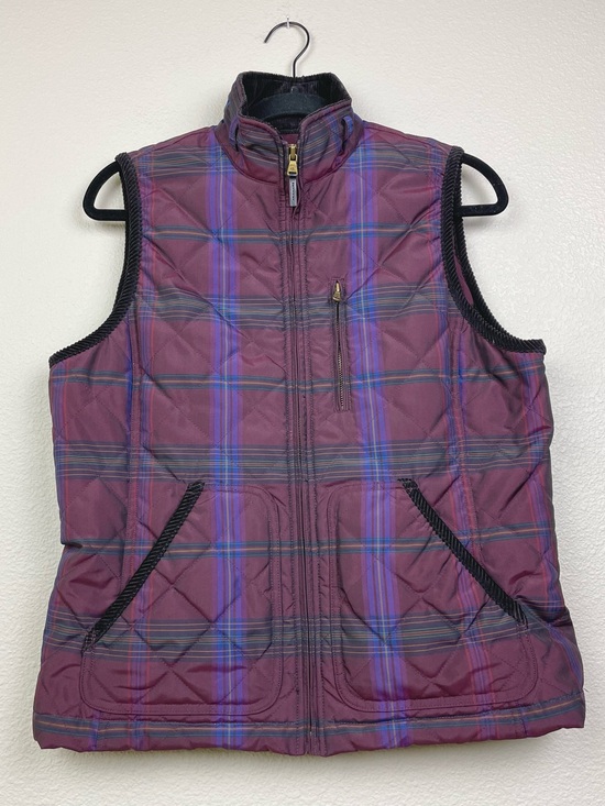 Lauren Ralph Lauren Jackets & Blazers - Lauren Ralph Lauren Women's Large Tartan Plaid Quilted Full Zip Vest Equestrian
